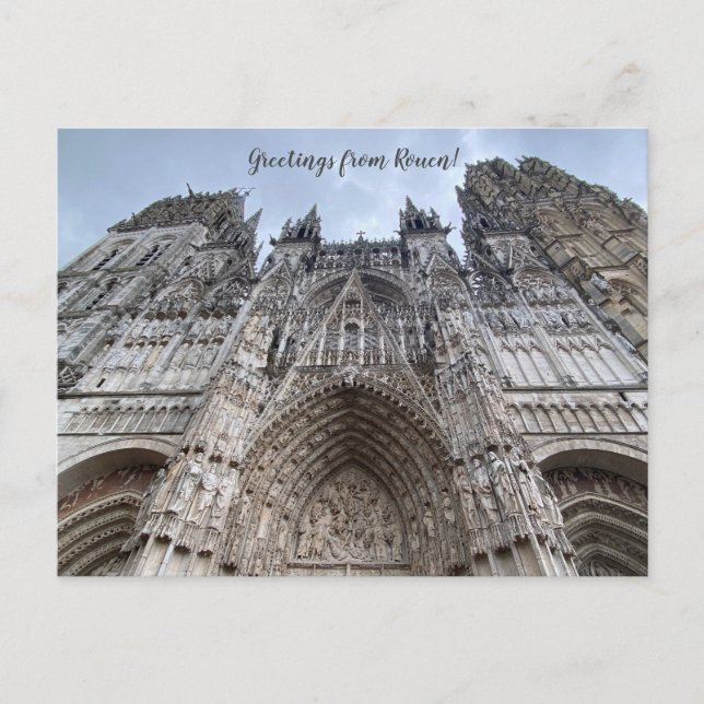 aWorld2Celebrate: Grüße von Rouen! Postkarte (Vorderseite)