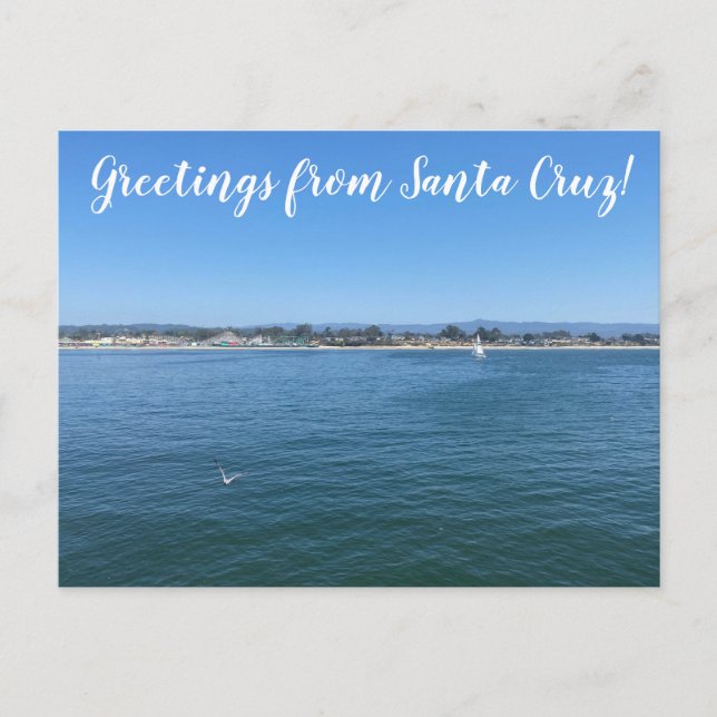 aWorld2Celebrate: Grüße von Santa Cruz! Postkarte (Vorderseite)