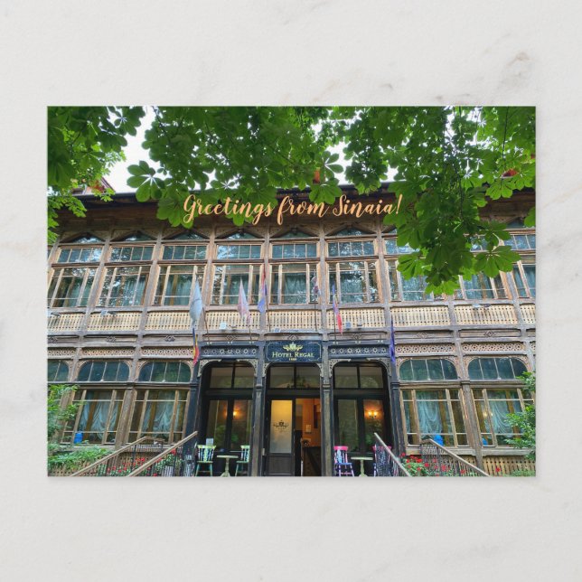 aWorld2Celebrate: Grüße von Sinaia! Postkarte (Vorderseite)