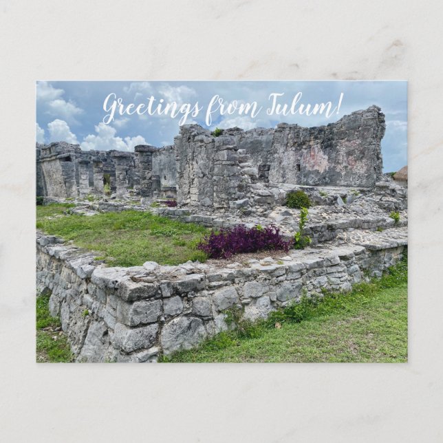 aWorld2Celebrate: Grüße von Tulum! Postkarte (Vorderseite)
