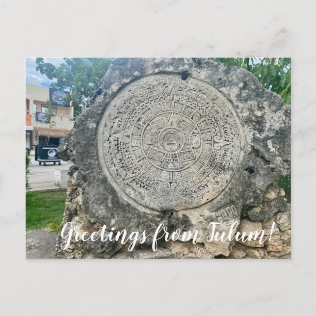 aWorld2Celebrate: Grüße von Tulum! Postkarte (Vorderseite)