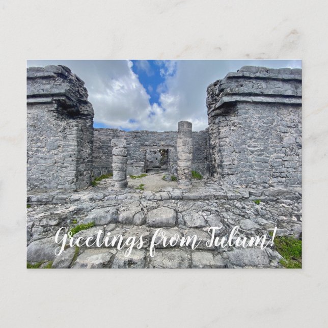 aWorld2Celebrate: Grüße von Tulum! Postkarte (Vorderseite)