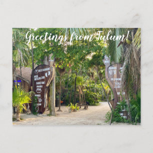 aWorld2Celebrate: Grüße von Tulum! Postkarte