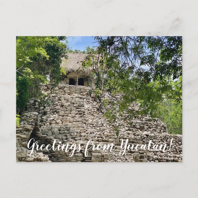 aWorld2Celebrate: Grüße von Yucatán! Postkarte (Vorderseite)