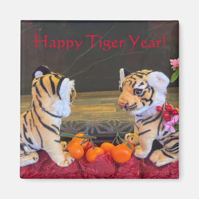 aWorld2Celebrate: Happy Tiger Year! Magnet (Vorne)