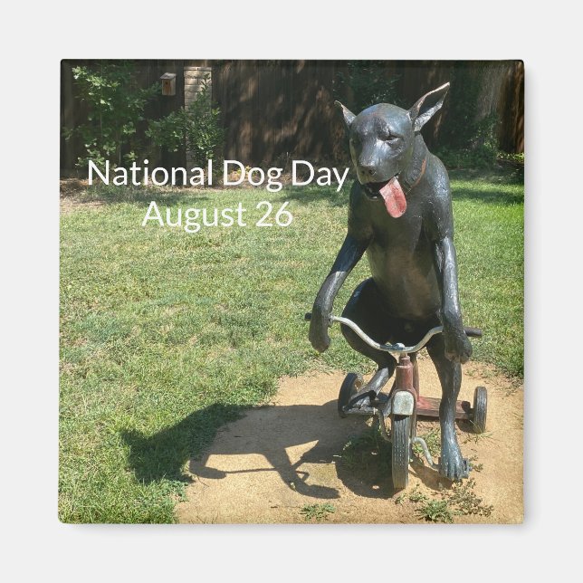 aWorld2Celebrate: National Dog Day Magnet (Vorne)