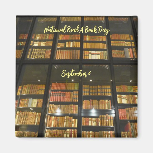 aWorld2Celebrate: National Read a Book Day Magnet (Vorne)