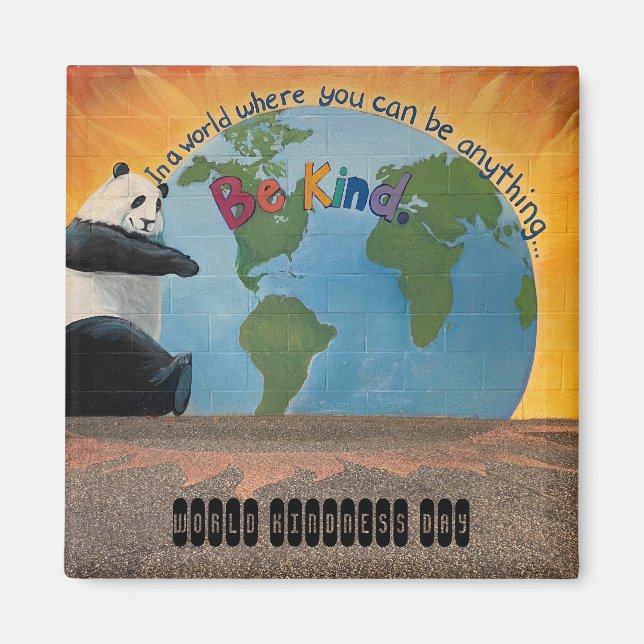 aWorld2Celebrate: Weltnich-Tag Magnet (Vorne)