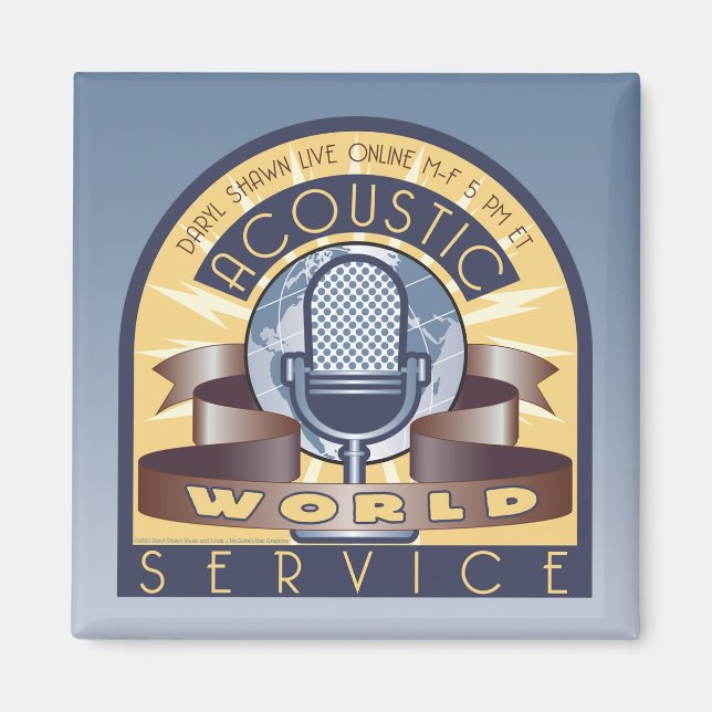 AWS 2 Zoll Square Magnet (Vorne)