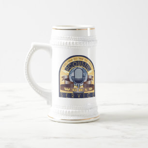 AWS Stein, 22 oz Bierglas