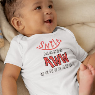 Aww Baby Smile und Herz Strampler