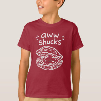 Aww Shucks Süße Auster Handgezeichnete Weiße Linie T-Shirt
