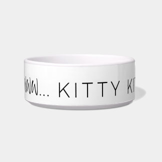 AWWW.. KITTY KITTY Cat Food Bowl Napf
