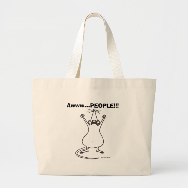 Awww… LEUTE!!! Ratten-Tasche Jumbo Stoffbeutel (Vorne)