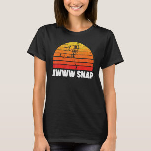 Awww Snap Skeleton Broken Leg Verletzung Erholung T-Shirt