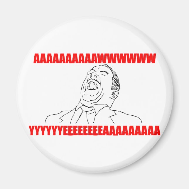 awwww yeah wügen Comic lol rofl Magnet (Vorne)