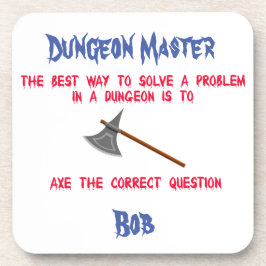 Ax die richtigen Fragen Getränkeuntersetzer