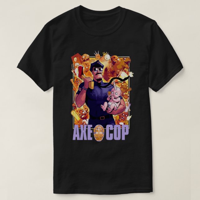 Ax Polizist Merch Classic TShirt (Design vorne)