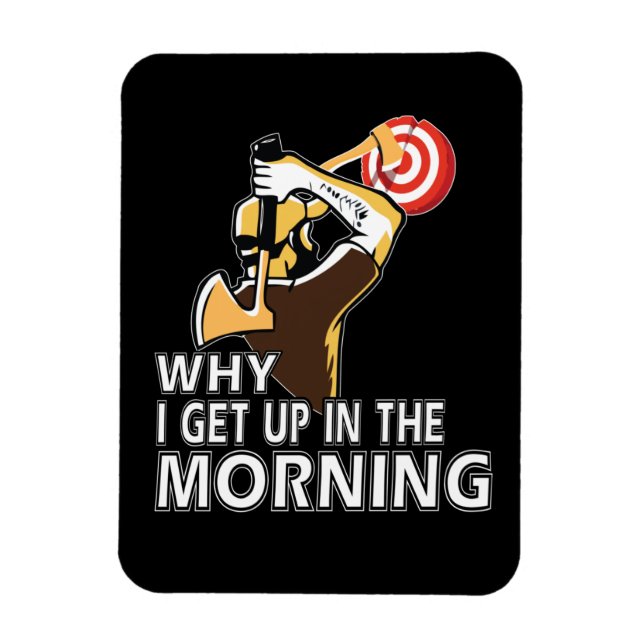 Ax Thrower Geschenk Männer Hatchet Ax Throwing Magnet (Vertikal)