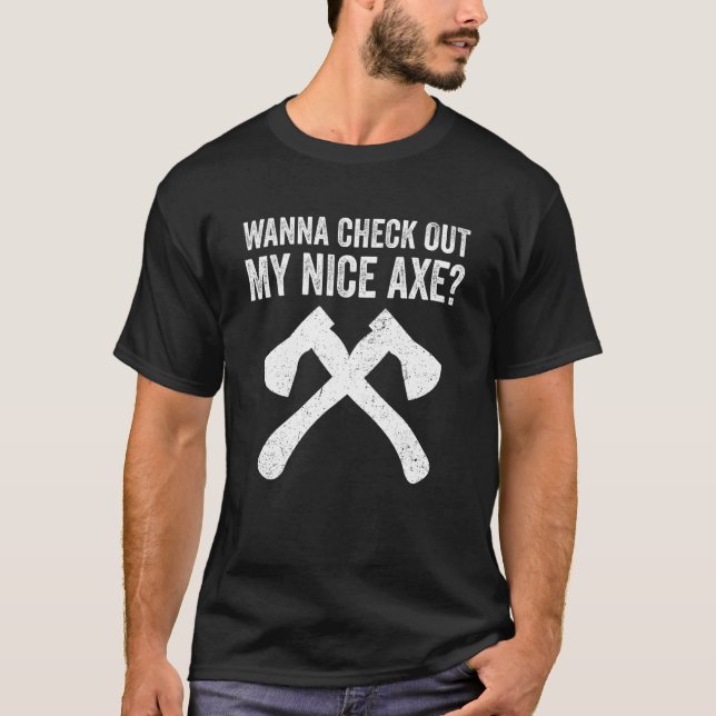 Ax Throwing Ax Thrower Puff T-Shirt (Vorderseite)
