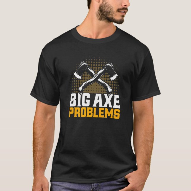 Ax-Throwing Big-Ax-Probleme Premium T-Shirt (Vorderseite)