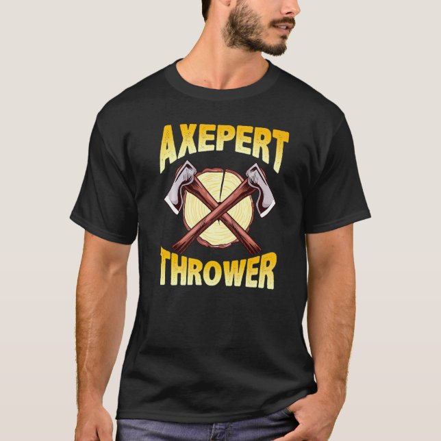 Ax Throwing Expert Hatchet-Ziel T-Shirt (Vorderseite)