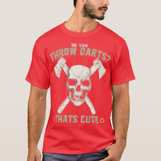 Ax Throwing Funny Skull Hatchet Ax Classic TShirt