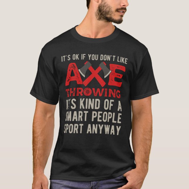 Ax Throwing Funny T-Shirt (Vorderseite)