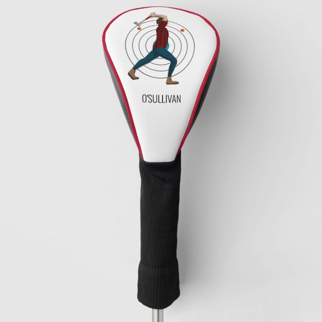 Ax Throwing Golf Headcover (Vorderseite)