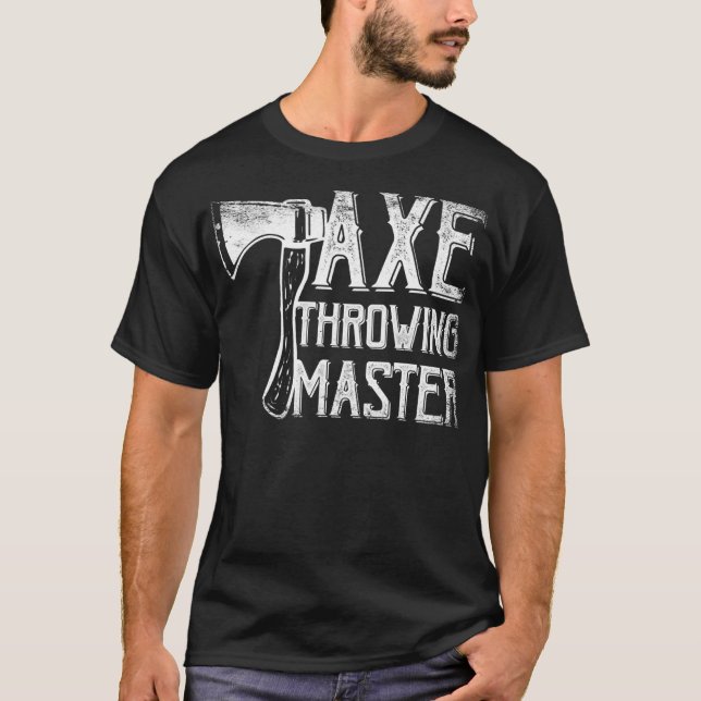 Ax Throwing Master Hatchet Thrower Lumberjack  T-Shirt (Vorderseite)