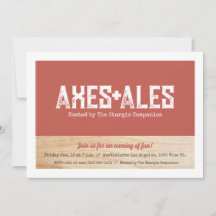 Ax Throwing-Party Einladung