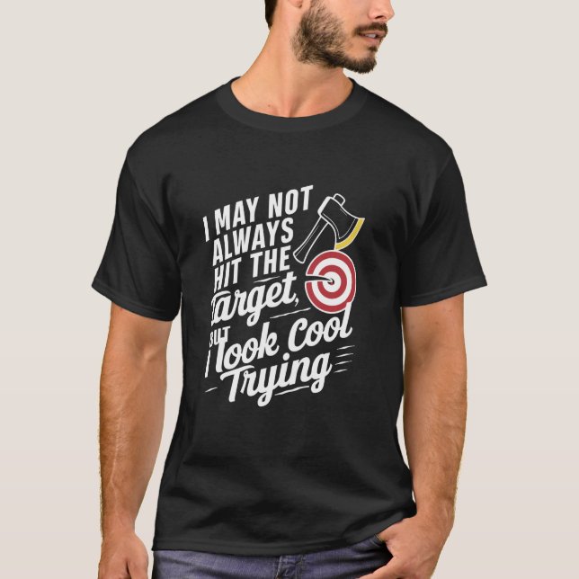 Ax-Throwing Precision Ax Sport Throw T-Shirt (Vorderseite)