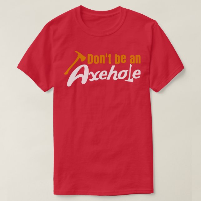 Ax Throwing Puppe Axehole Tomahawk Axes Lumberjack T-Shirt (Design vorne)
