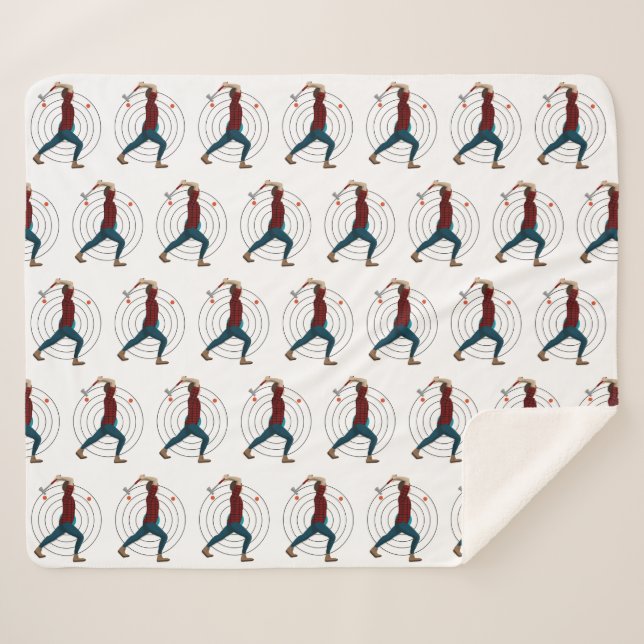 Ax Throwing Sherpadecke (Vorderseite (Horizontal))