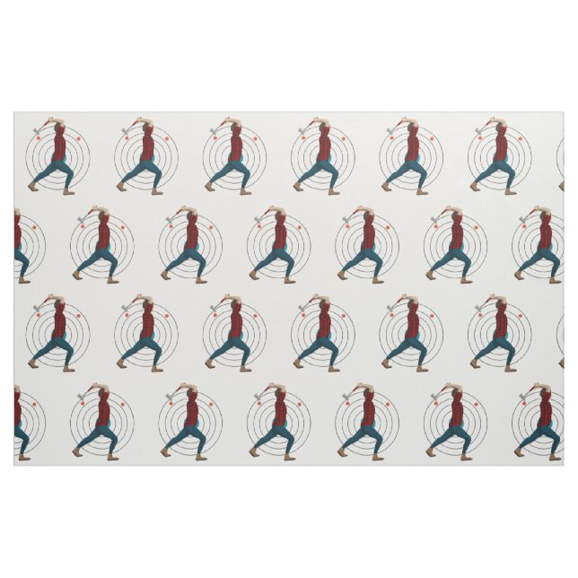 Ax Throwing Stoff (Fat Quarter (45,7 x 55,9 cm))