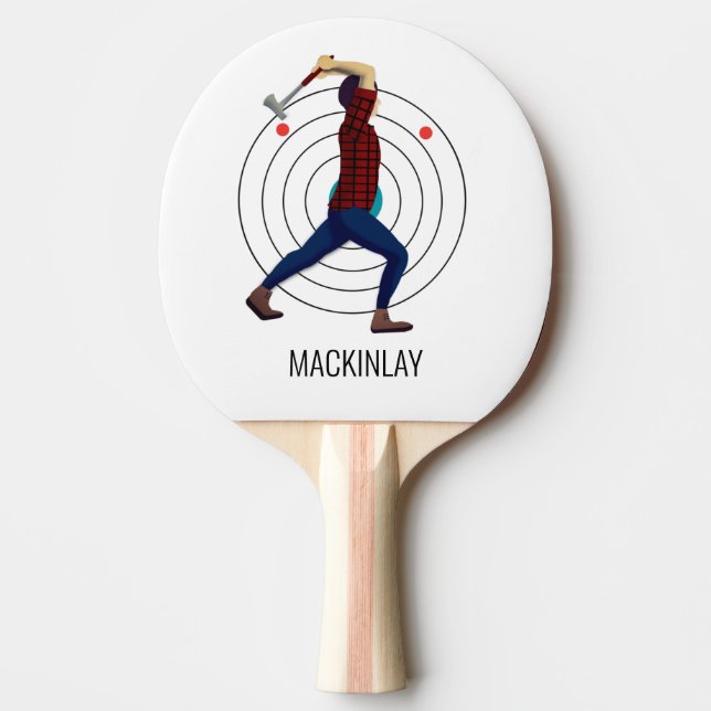 Ax Throwing Tischtennis Schläger (Vorderseite)