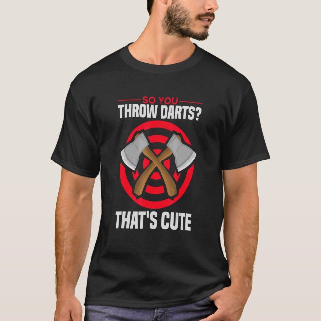 Ax Throwing Tomahawk Zielmeisterschaft Idee T-Shirt (Vorderseite)