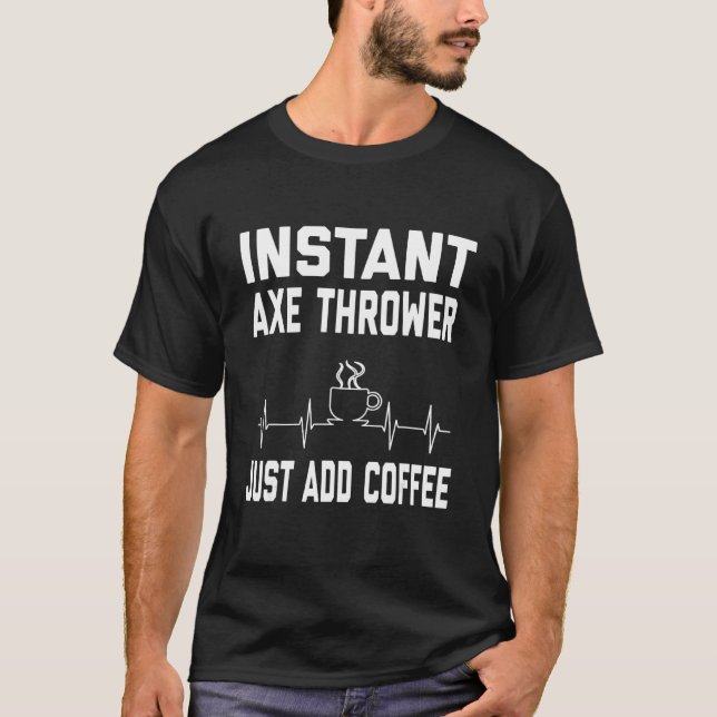 Ax Thwer Coffee Coffee Spaß Ekg T-Shirt (Vorderseite)