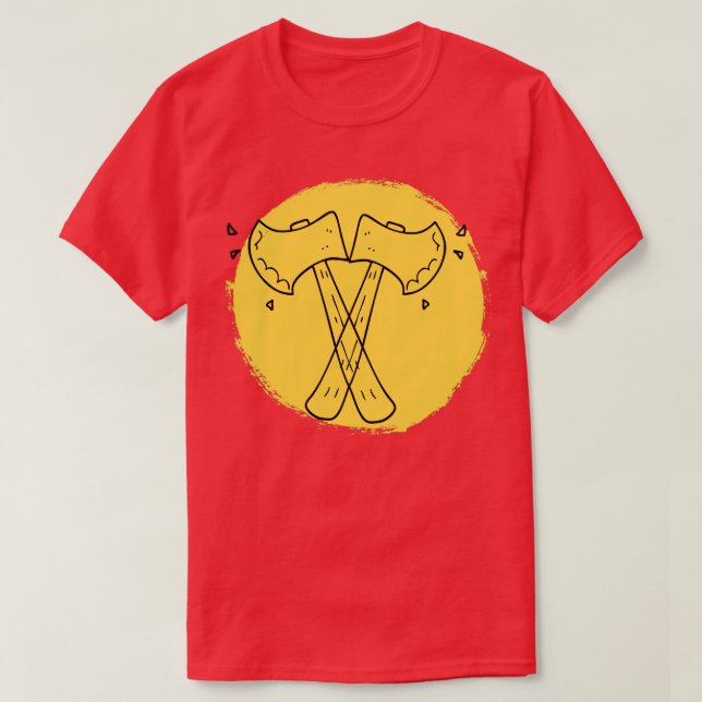 Ax-Wurf-Design T-Shirt (Design vorne)