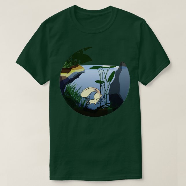 Axalottendome terrarium T-Shirt (Design vorne)