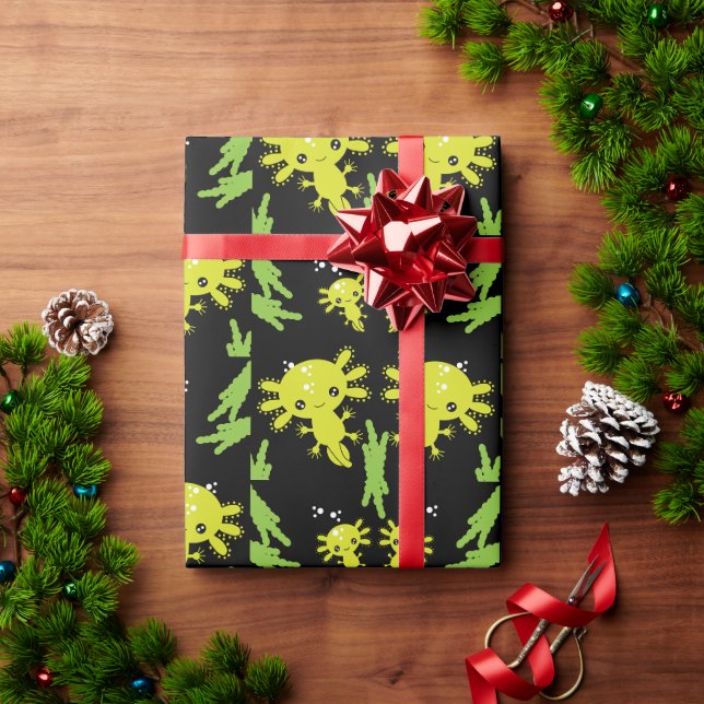 Axaotl Salamander Kids Gift Geschenkpapier (Feiertagsgeschenk)