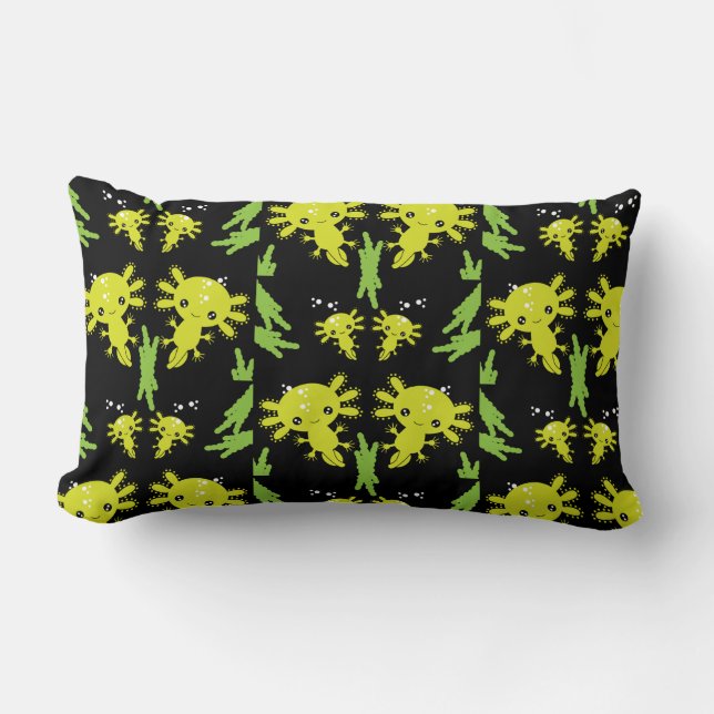 Axaotl Salamander Kids Gift Lendenkissen (Vorderseite)