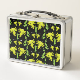 Axaotl Salamander Kids Gift Metall Brotdose