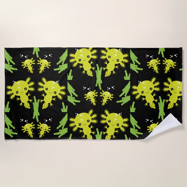 Axaotl Salamander Kids Gift Strandtuch (Vorderseite)