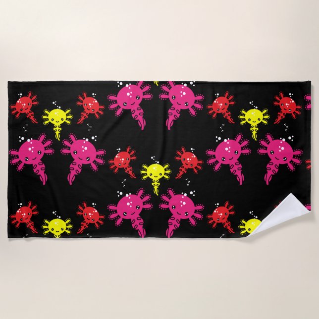 Axaotl Salamander Kids Gift Strandtuch (Vorderseite)