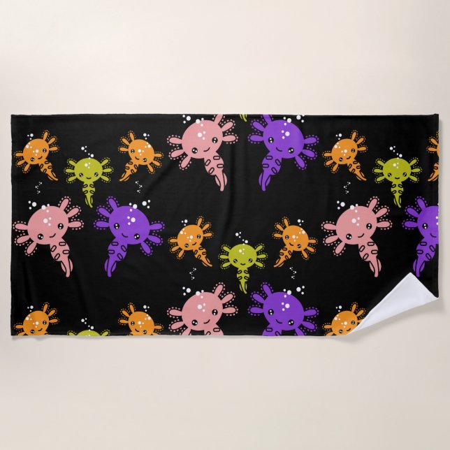 Axaotl Salamander Kids Gift Strandtuch (Vorderseite)
