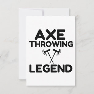 AXE WERFER LEGENDE DANKESKARTE