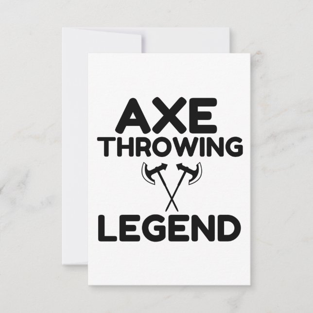 AXE WERFER LEGENDE DANKESKARTE (Vorderseite)