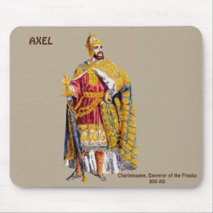 AXEL ~ Kaiser Charlemagne ~ Personalisiert Mousepad