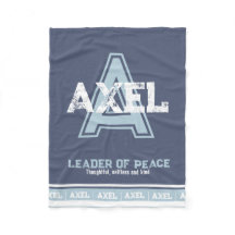 Axel Name bedeutet Sport monogramm blau